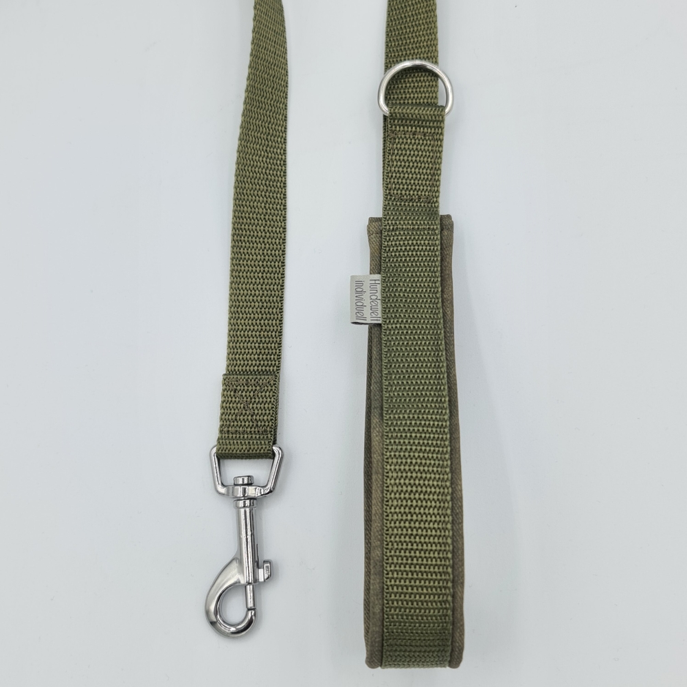 Leine mit weicher Handschlaufe Khaki
